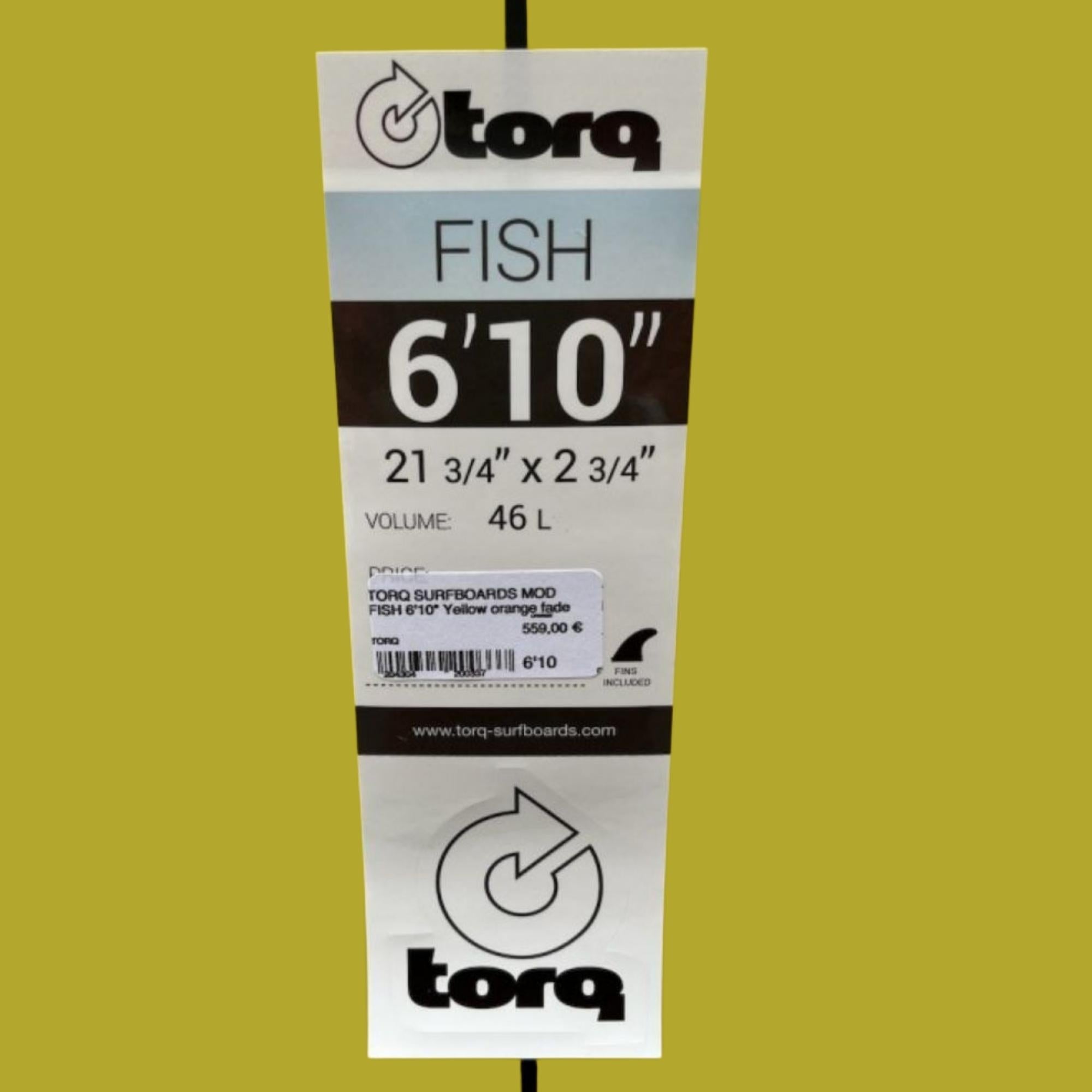 dimensions planche de surf torq mod fish 6 10