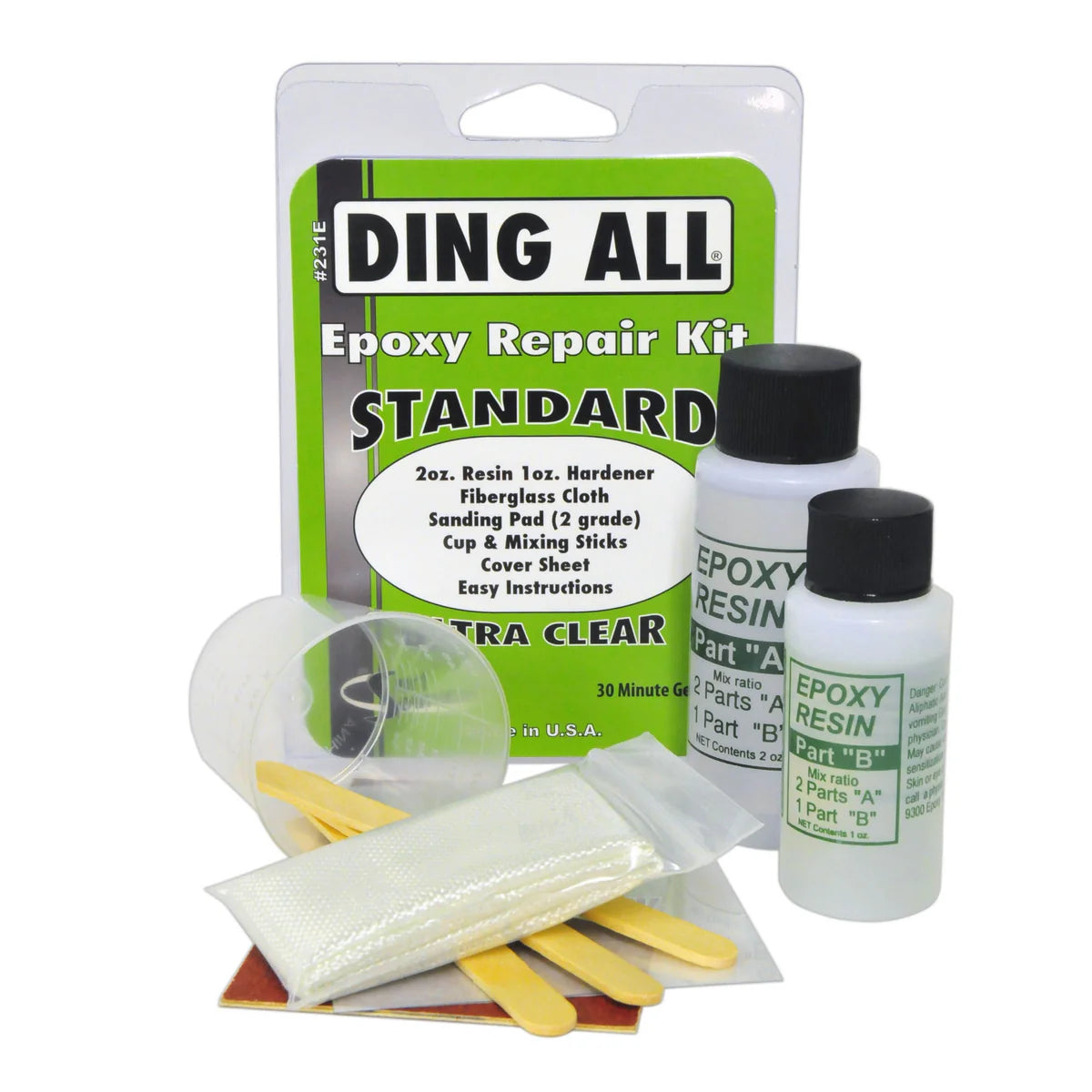 kit réparation planche surf ding all epoxy repair kit