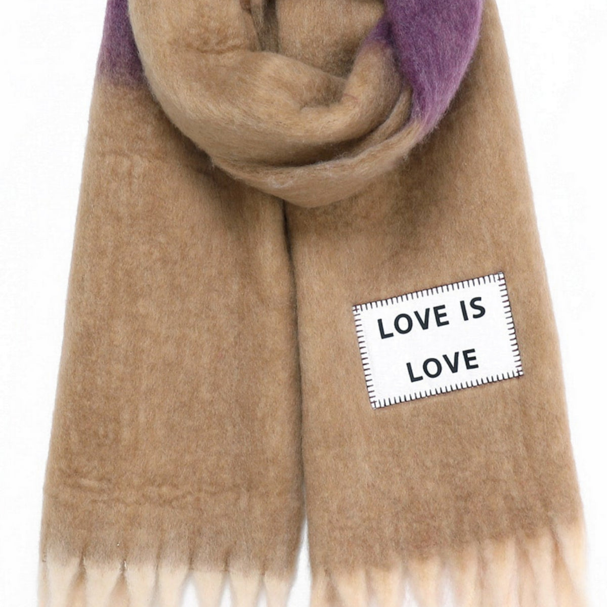 Verb To Do Echarpe Maxi Love Is Love Brown