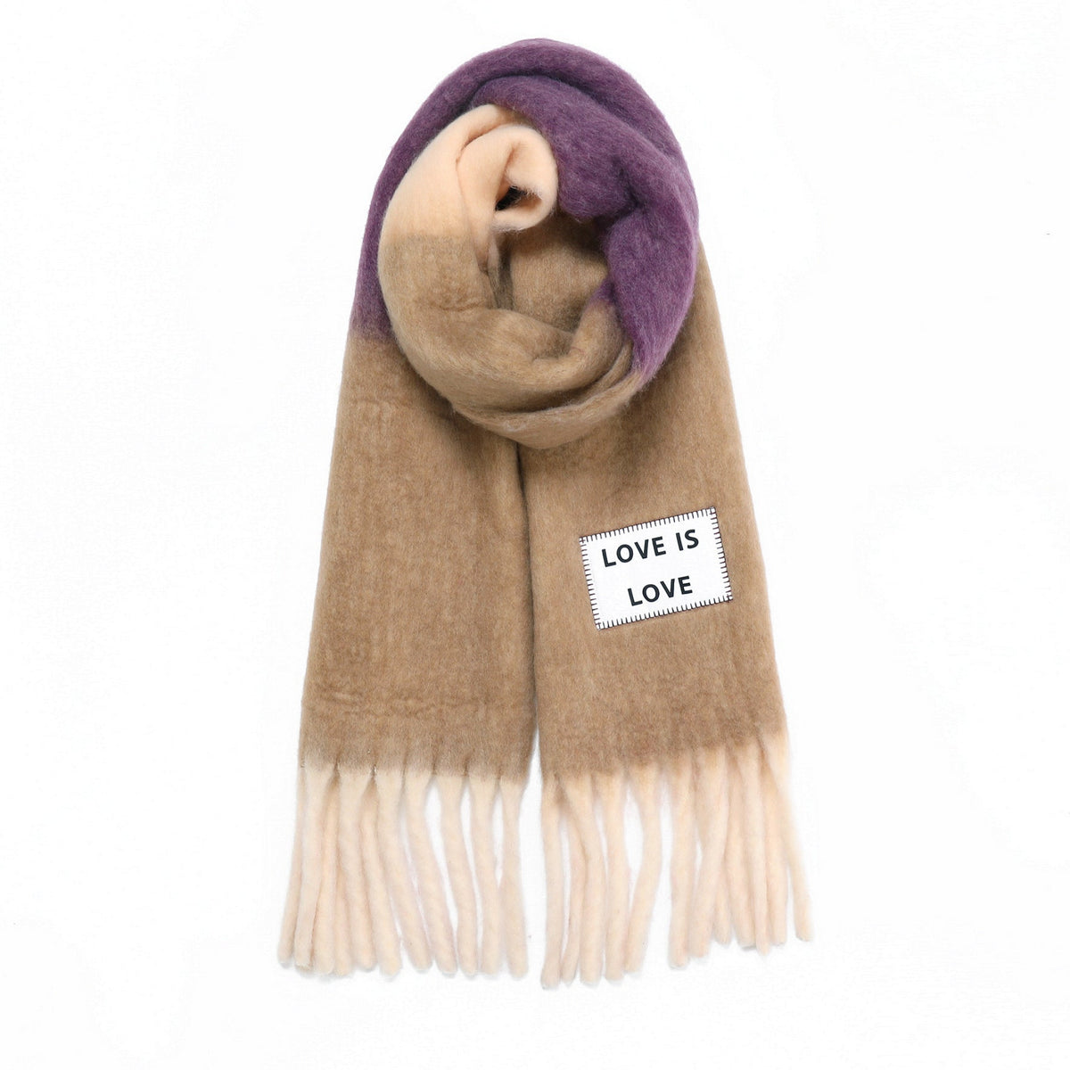 Verb To Do Echarpe Maxi Love Is Love Brown