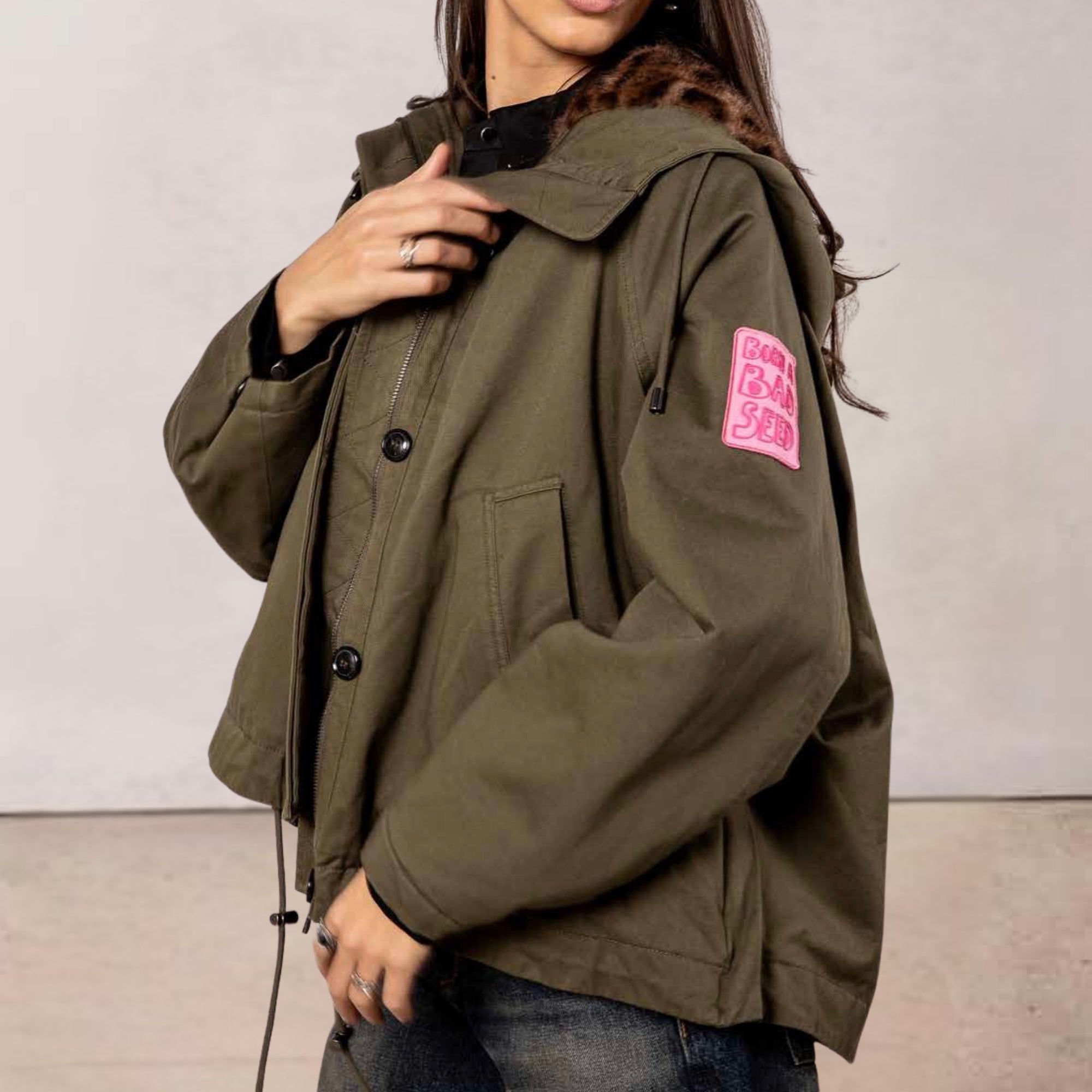 FREEMAN T.PORTER BLOUSON VENDANA LEO olive night