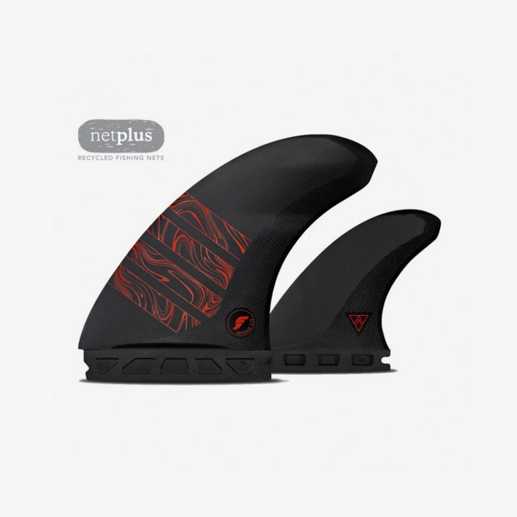 vue des 2 derives a plat sur fond blanc