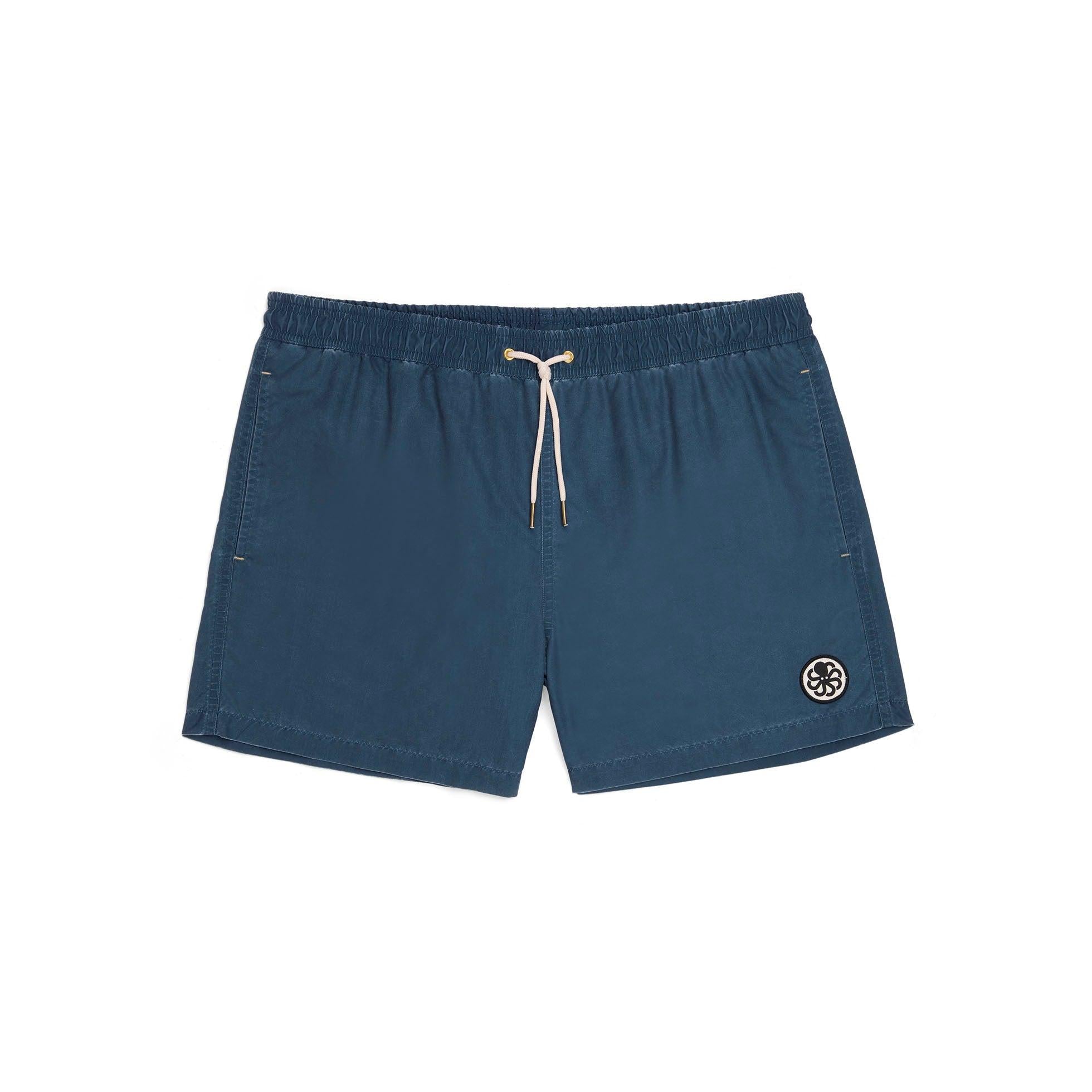 short de bain surf homme navy Jonsen Island Sperone vue face slip filet interieur