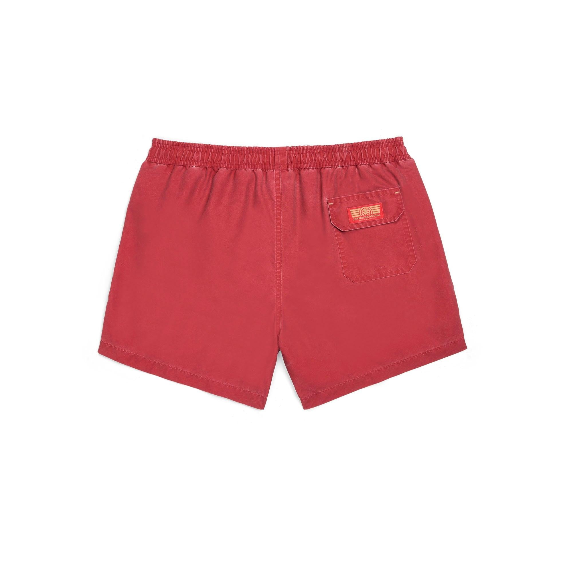 maillot de bain homme royal red Jonsen Island Sperone vue dos poche arriere
