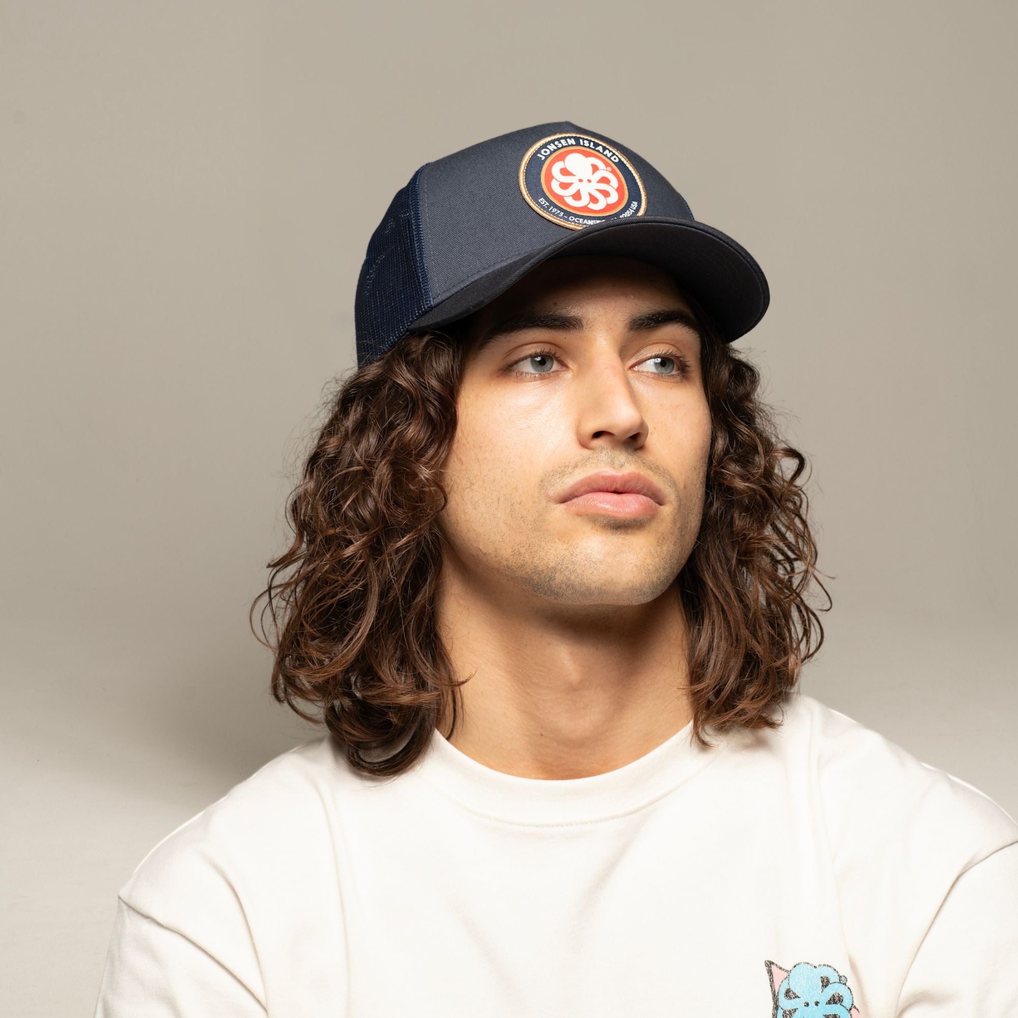 JONSEN ISLAND CASQUETTE TRUCKER AUTHENTIC Navy club portée vue face