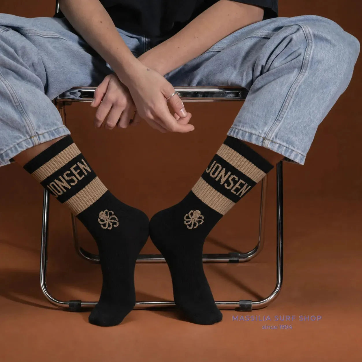 JONSEN ISLAND CHAUSSETTES SOCKS SPRINT Black