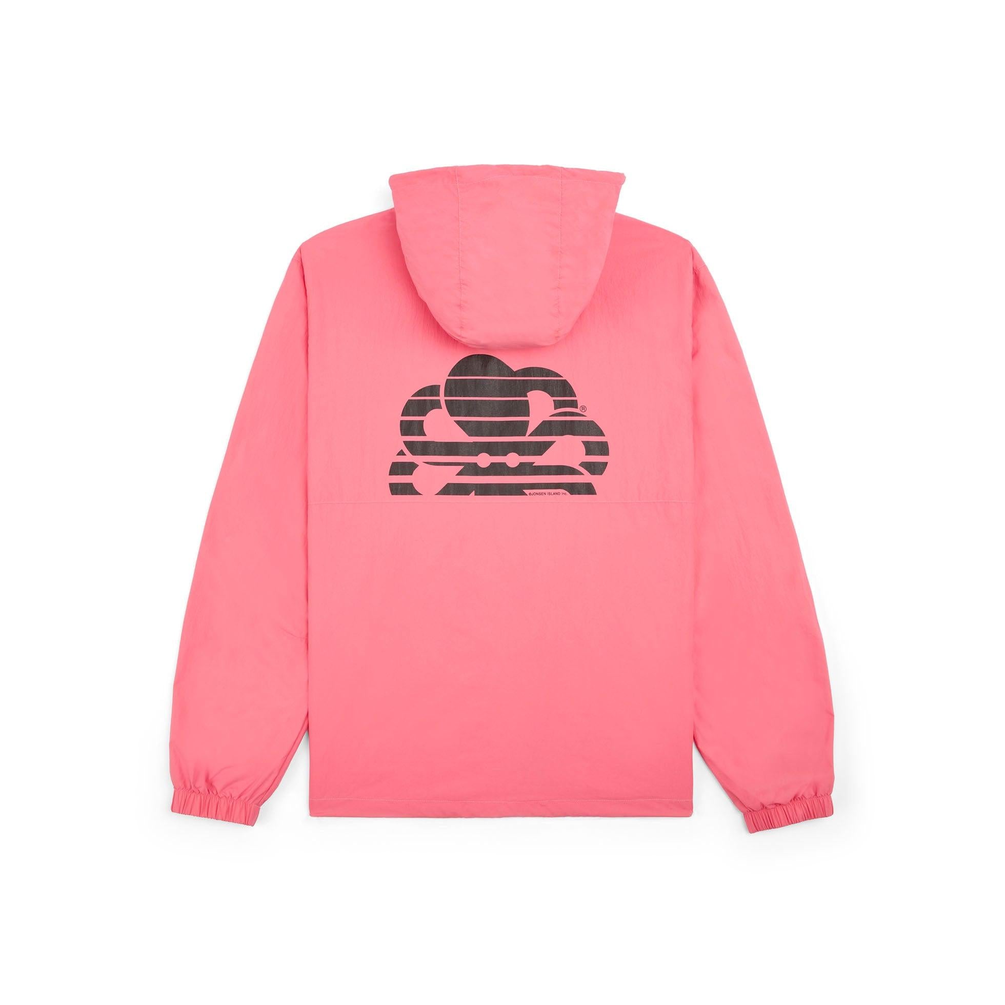 JONSEN ISLAND COUPE VENT WINDBREAKER Pink à plat vue dos