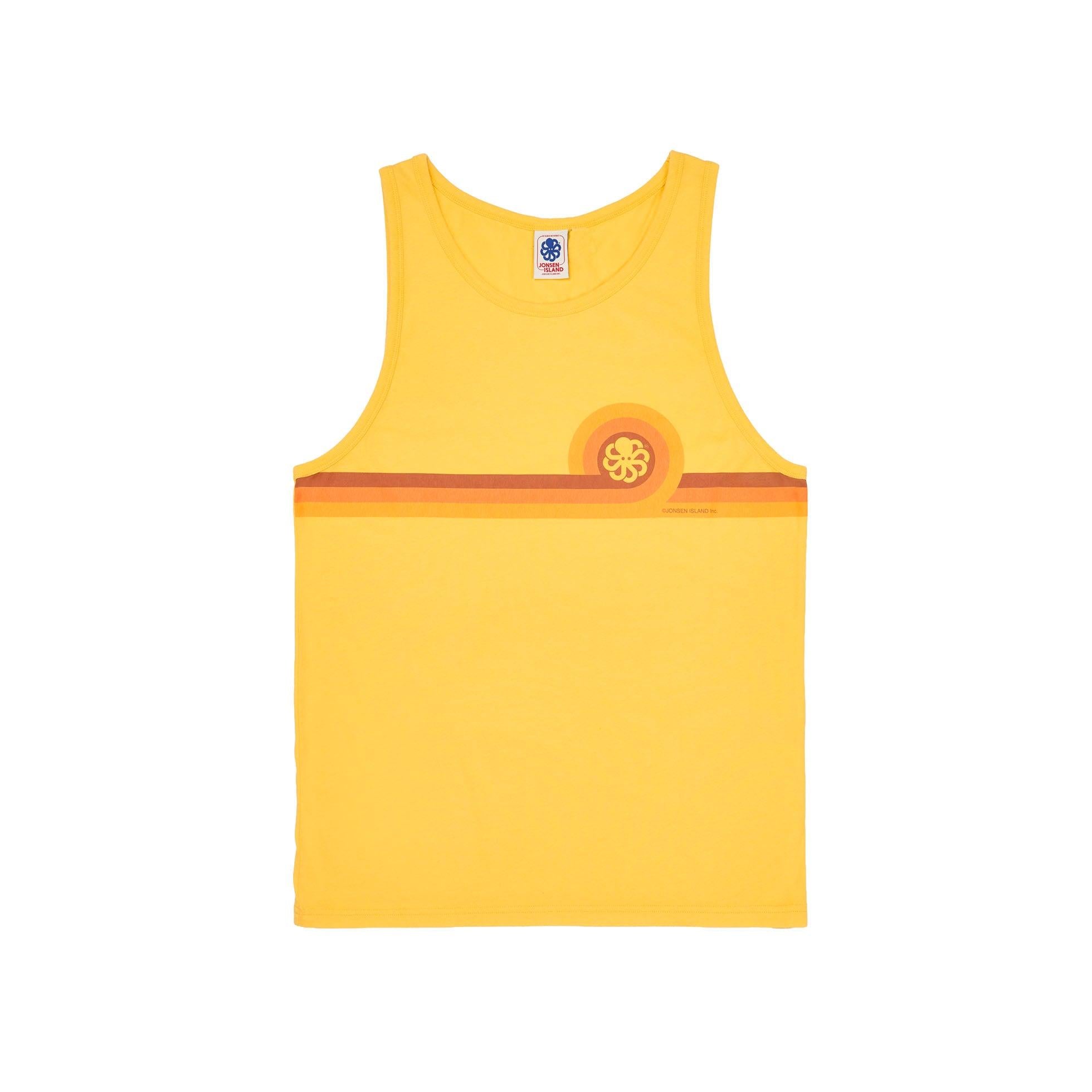 JONSEN ISLAND DEBARDEUR CLASSIC DANISH WALLPAPER Yellow f/o détail logo