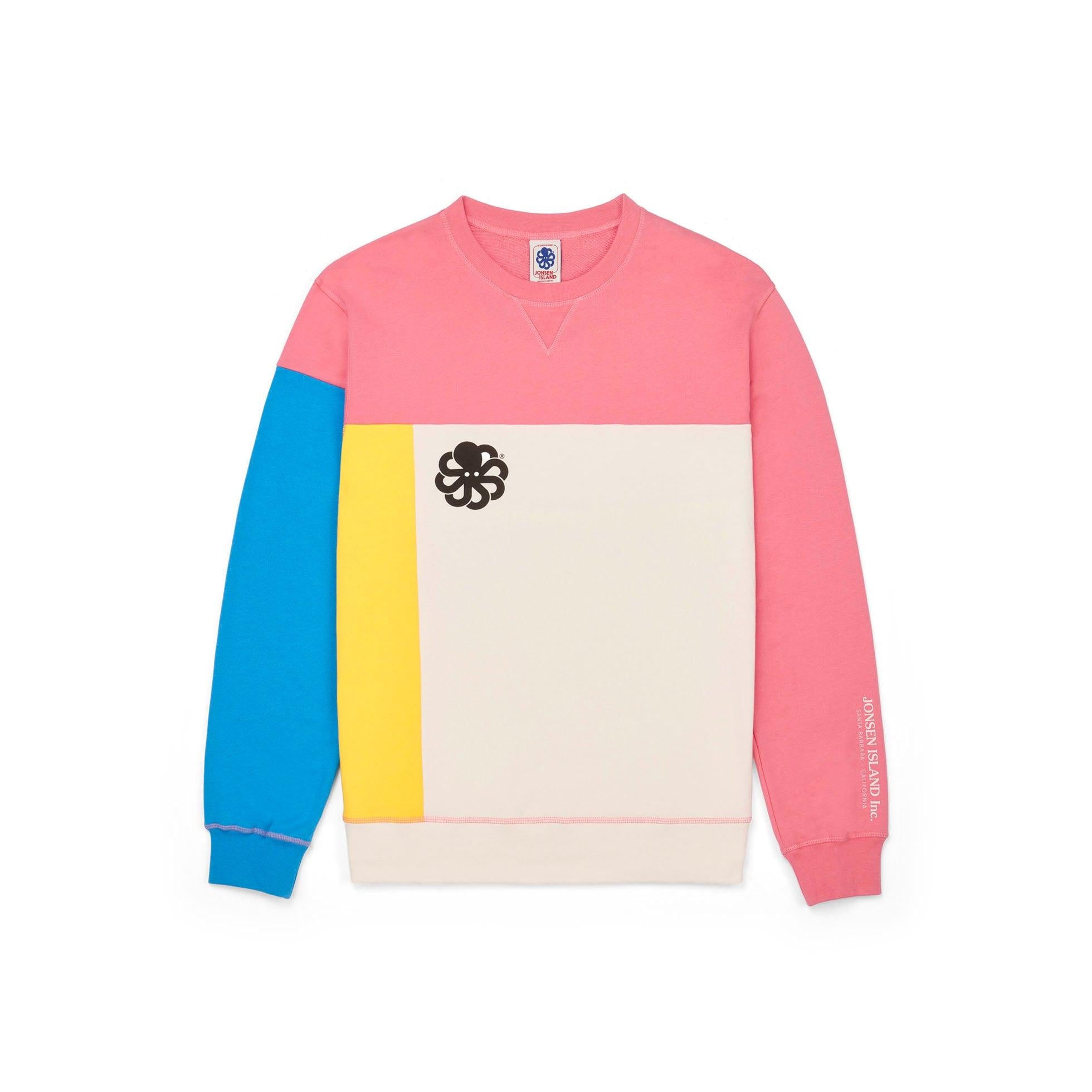 JONSEN ISLAND SWEAT FALCO CONFORT SANTA BARBARA Quadricolor détail logo