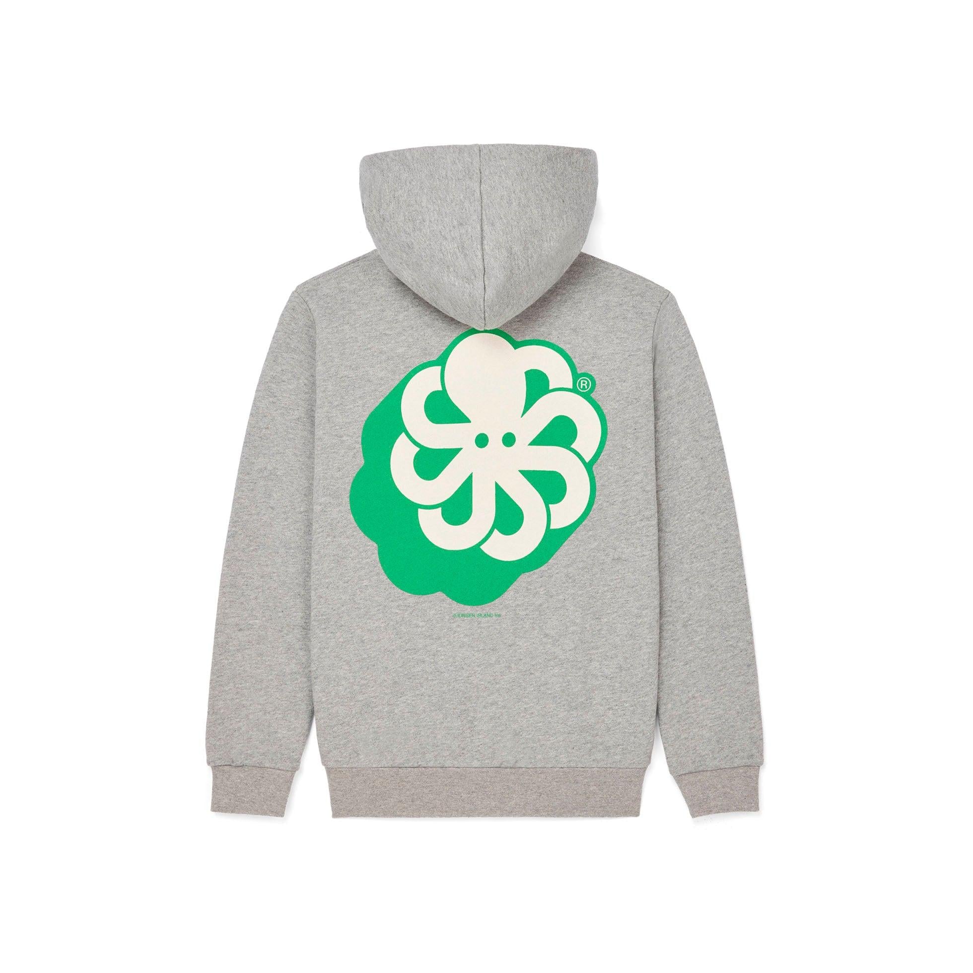 sweat enfant gris logo dos