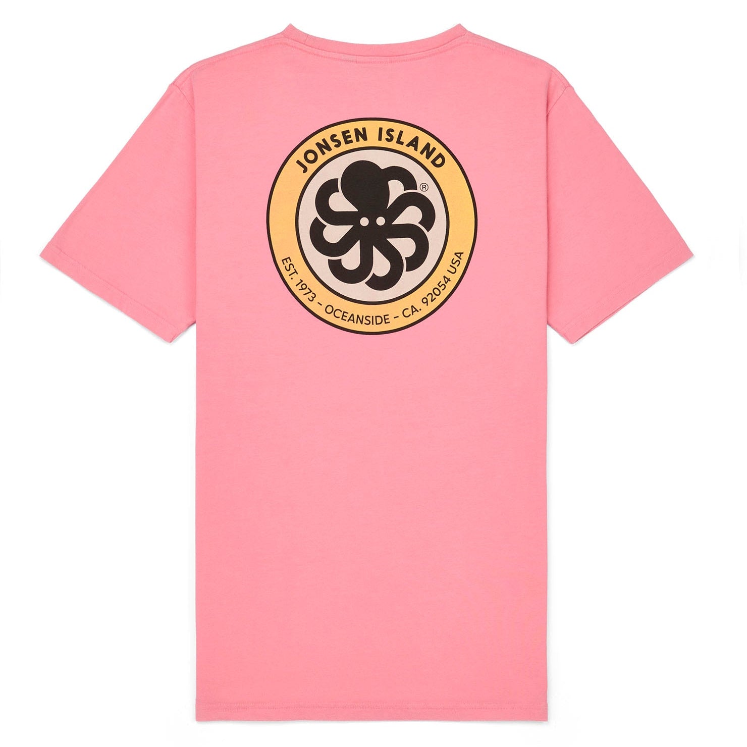 t-shirt vert vue dos à plat