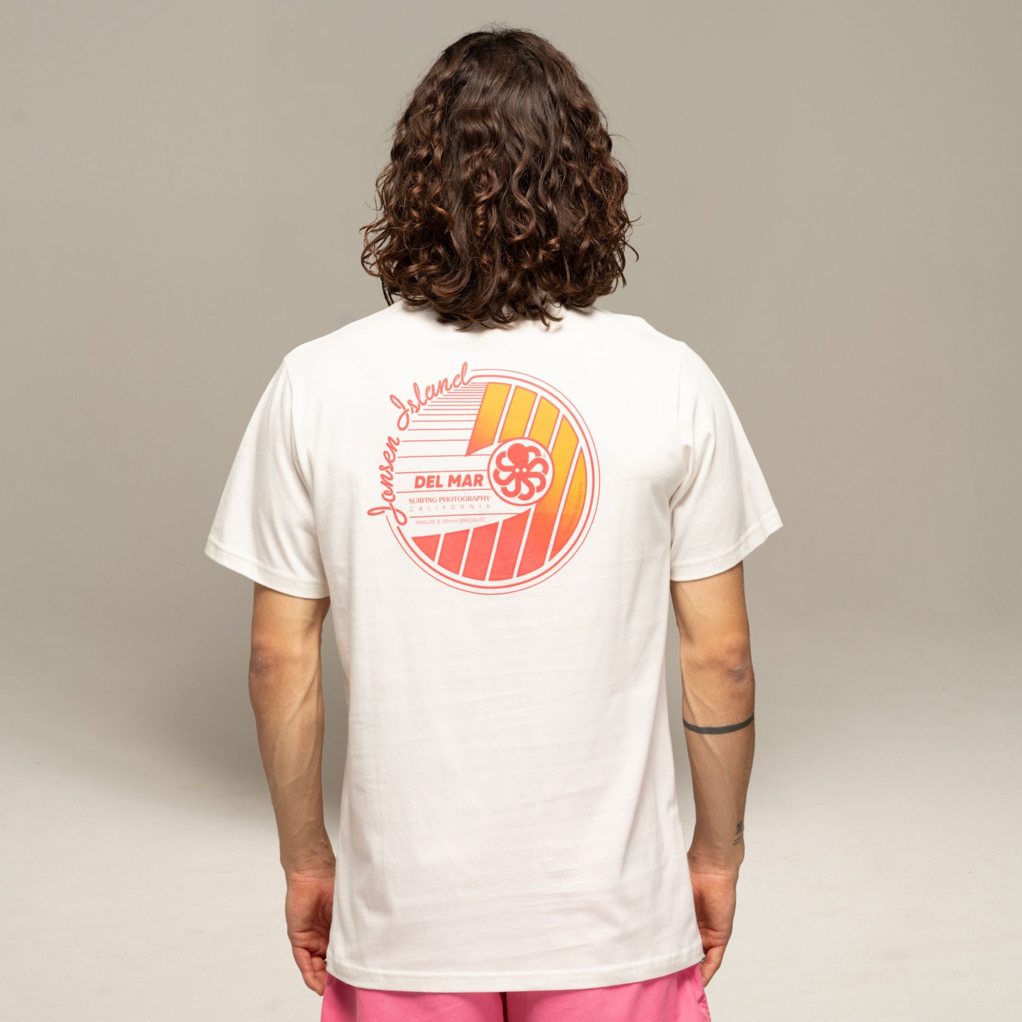 JONSEN ISLAND TEE-SHIRT CLASSIC DEL MARE Coconut portée vue logo