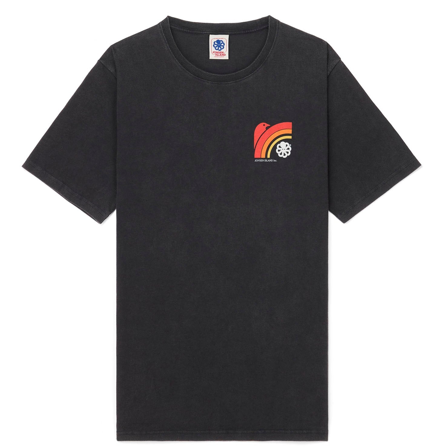 JONSEN ISLAND TEE-SHIRT CLASSIC ENCINITAS Black f/o à plat vue face