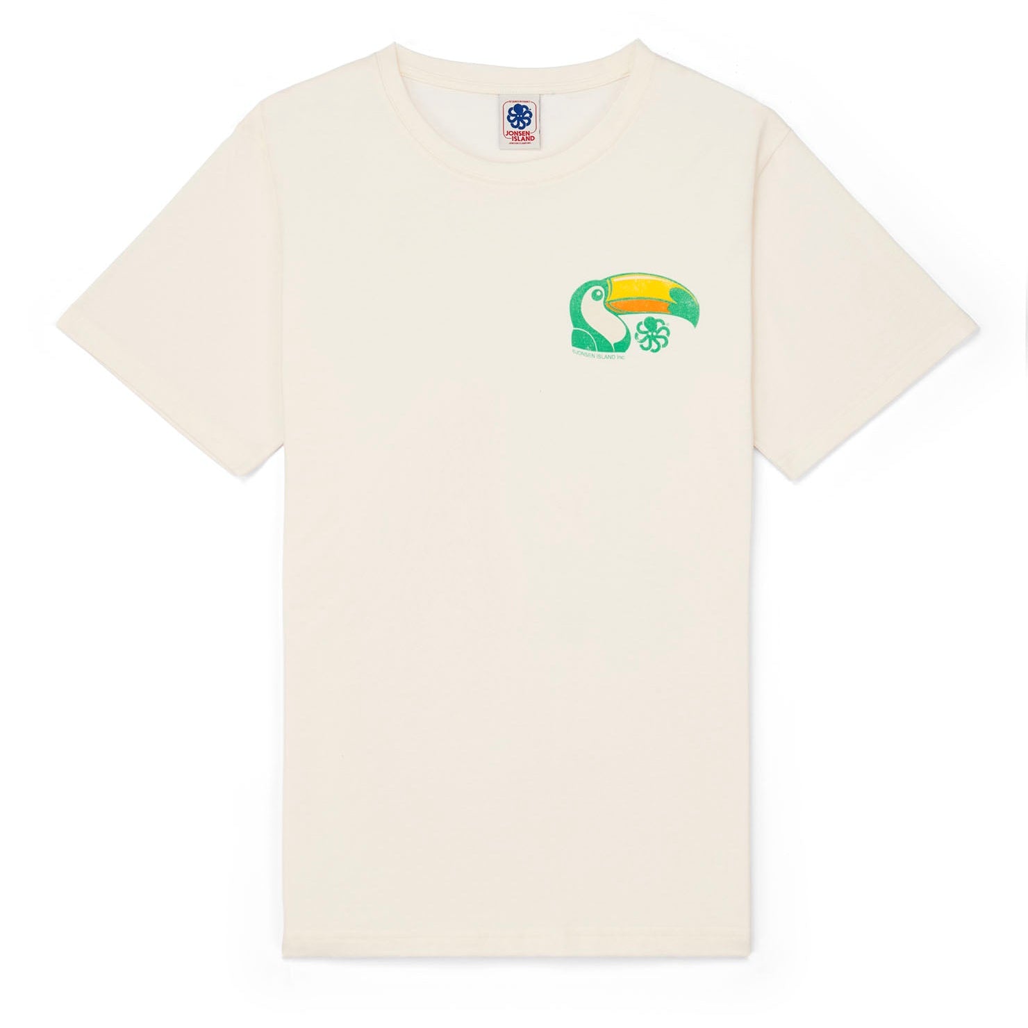 JONSEN ISLAND TEE-SHIRT CLASSIC TIKI ZOO Coconut à plat vue face