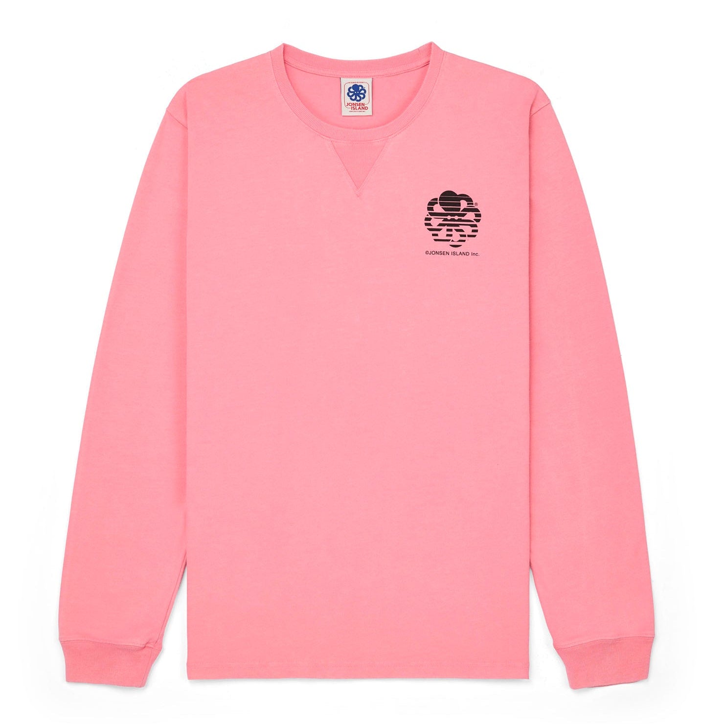 JONSEN ISLAND TEE-SHIRT LONG SLEEVES CONFORT TRUCKING Pink f/o détail logo
