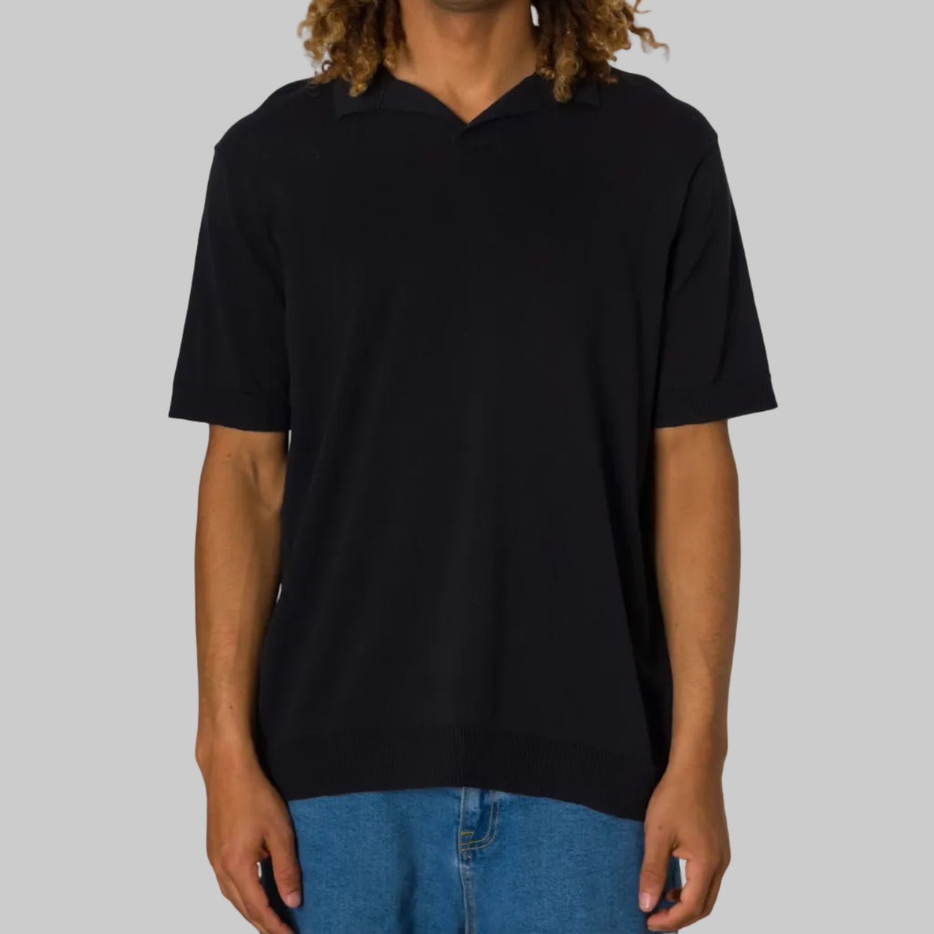 polo homme katin sherman noir porte face