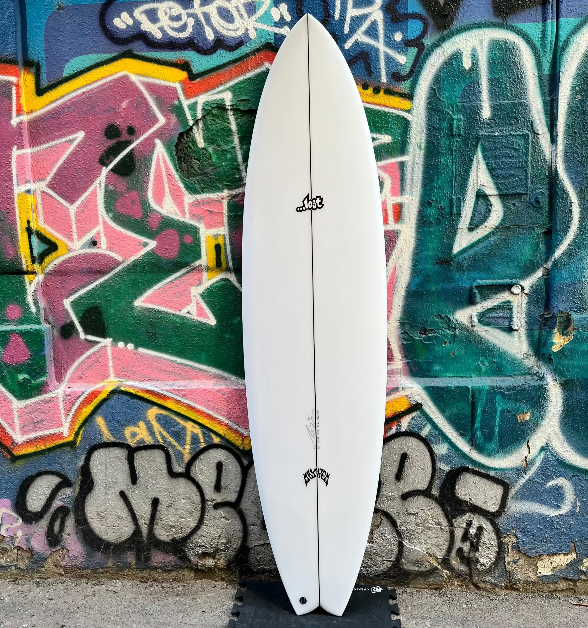 surf blanc lost vue de face
