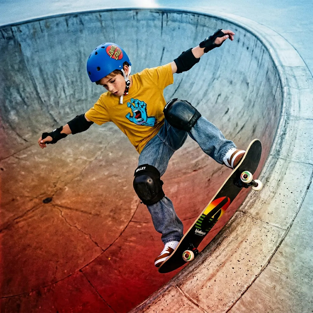 enfant en action de skate avec bigfoot nonsens