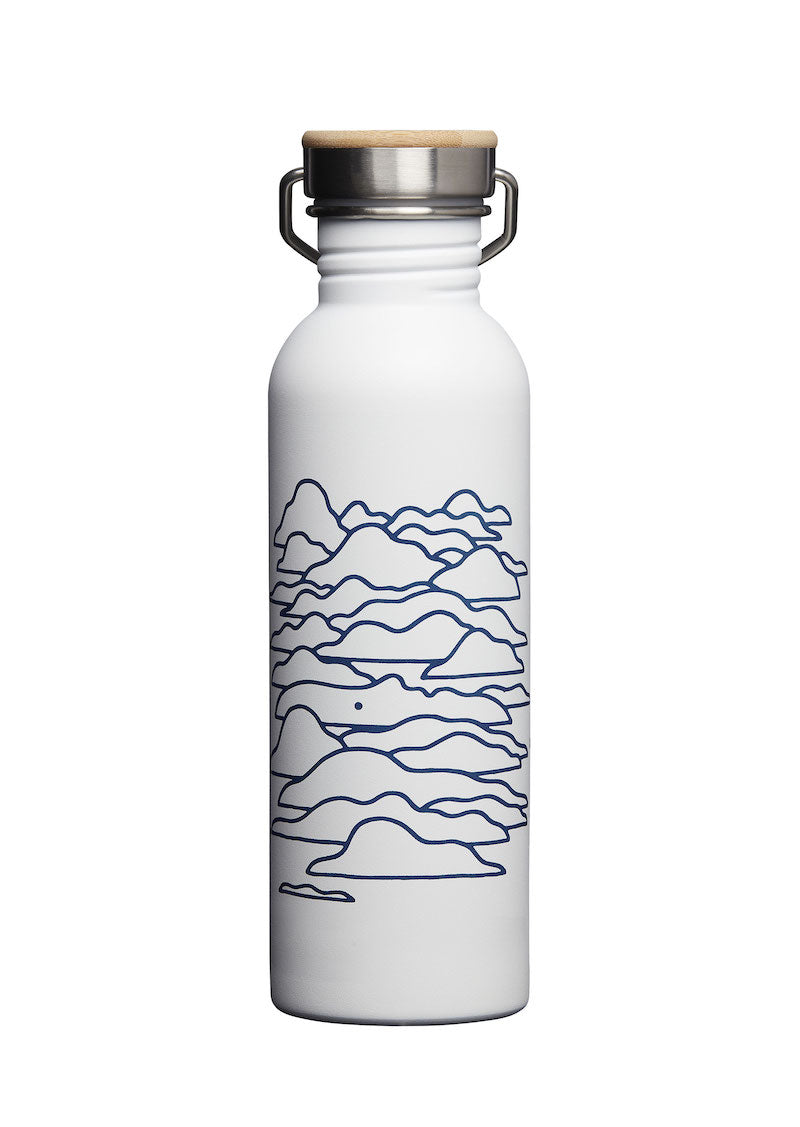 gourde metal isotherme blanche sans bpa