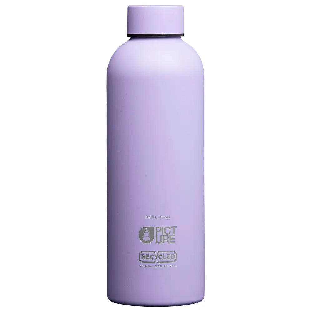 gourde violet materiaux recycles vue de dos