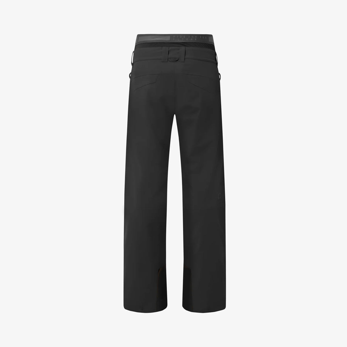 Picture Object Black présenté seul de face, pantalon technique noir à jambes droites