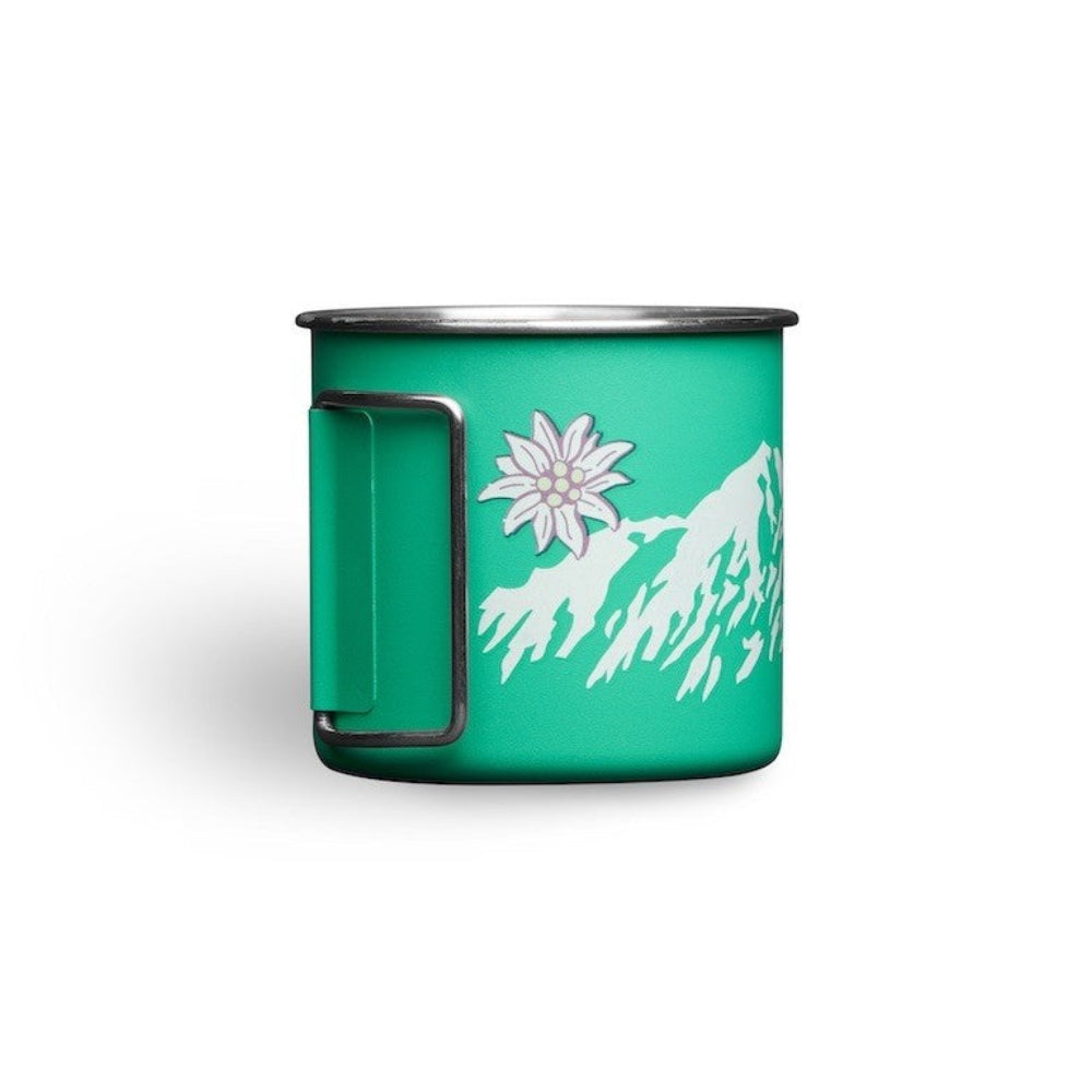 tasse verte inox vue de face