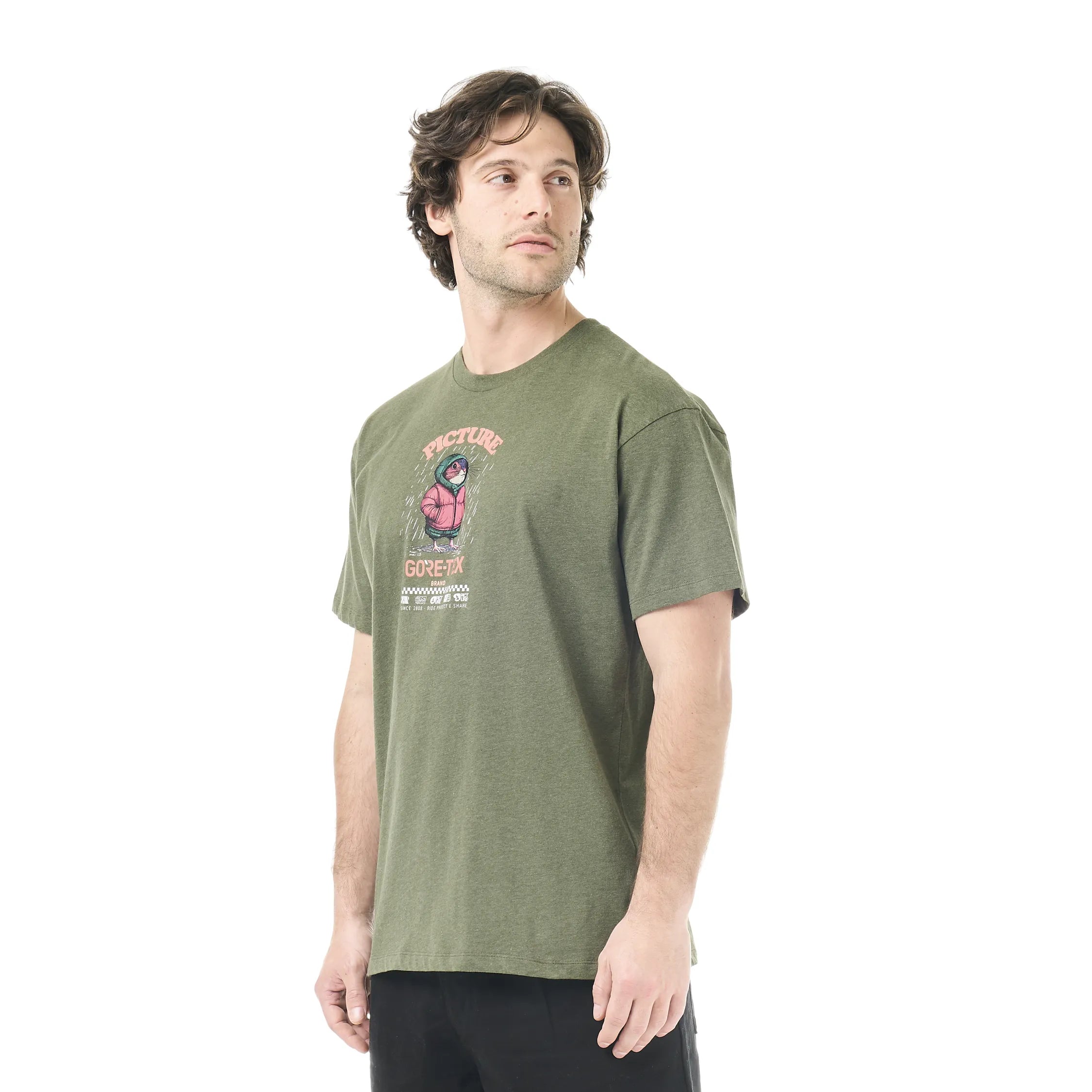 PICTURE x GTX T-SHIRT Grape Leaf Melange