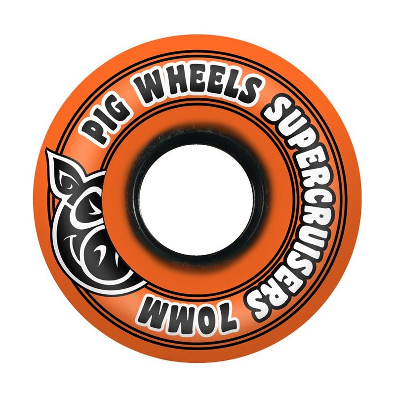 PIG ROUES SKATE SUPERCRUISER 70mm PACK 4 Orange