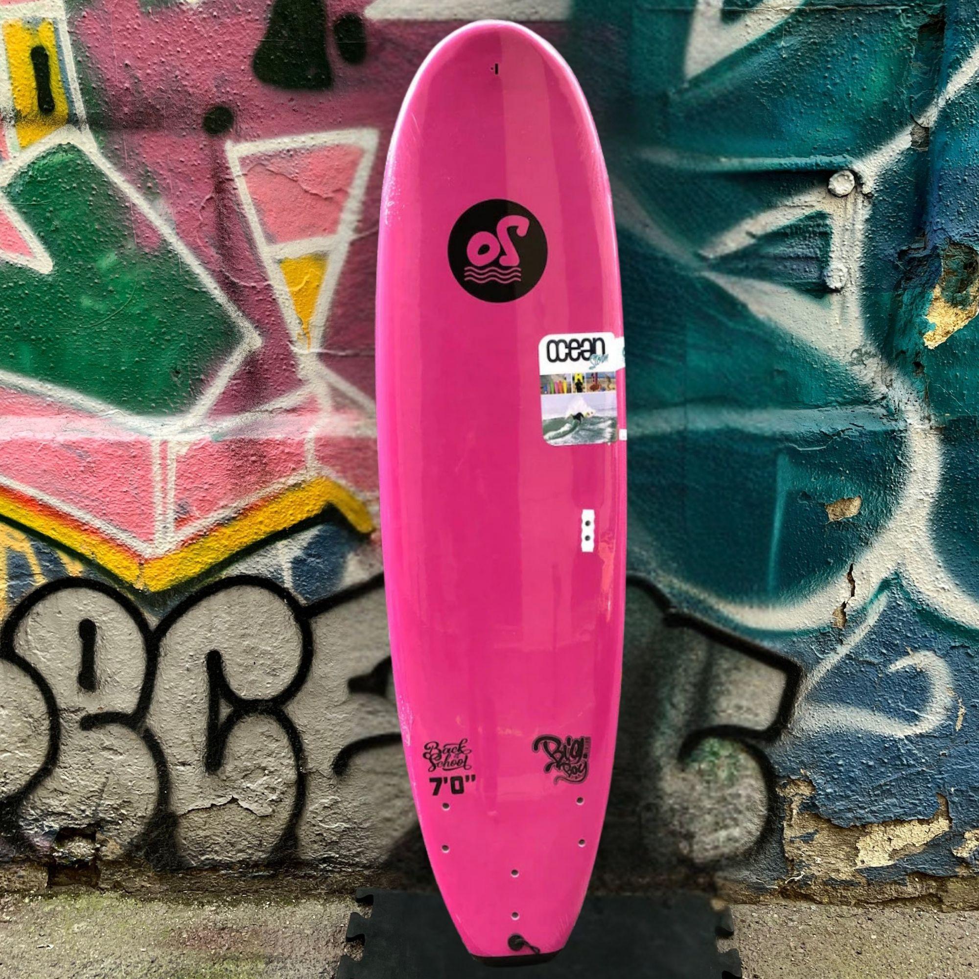 softboard ocean storm big boy 7 planche surf mousse volume 66 litres debutant