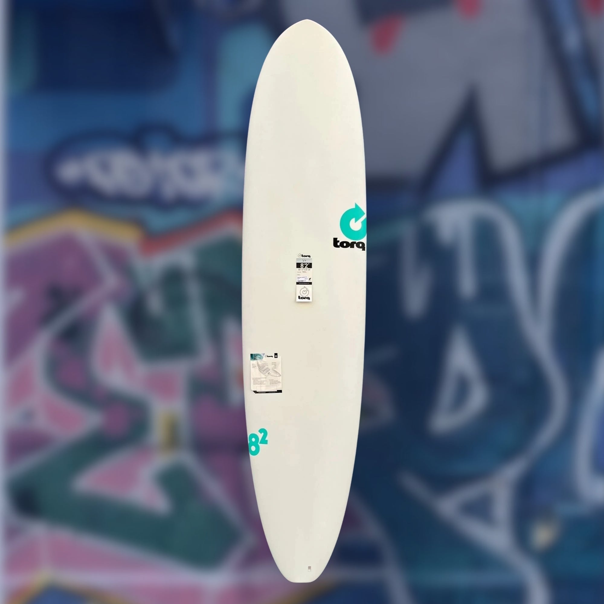 longboard torq resistant blanc vue de face taille 8'2"