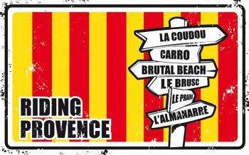 PLAQUE ALUMINIUM DECORATIVE RIDING PROVENCE