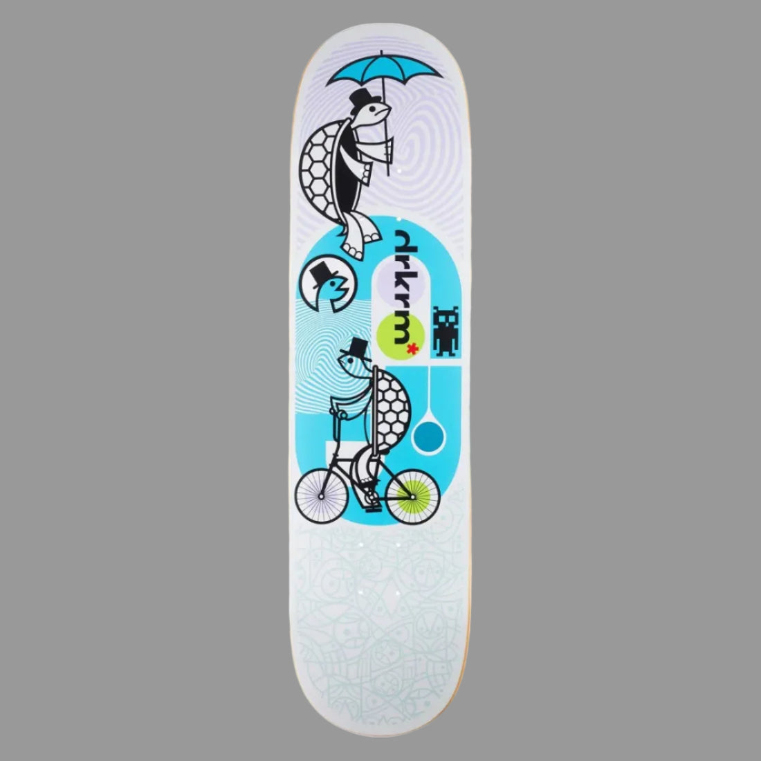 DARKROOM PLATEAU SKATE MIAMI HOPPER 8.125" Multicolore