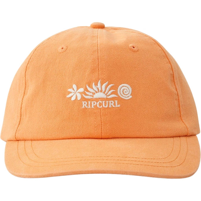 casquette orange rip curl femme vue de face