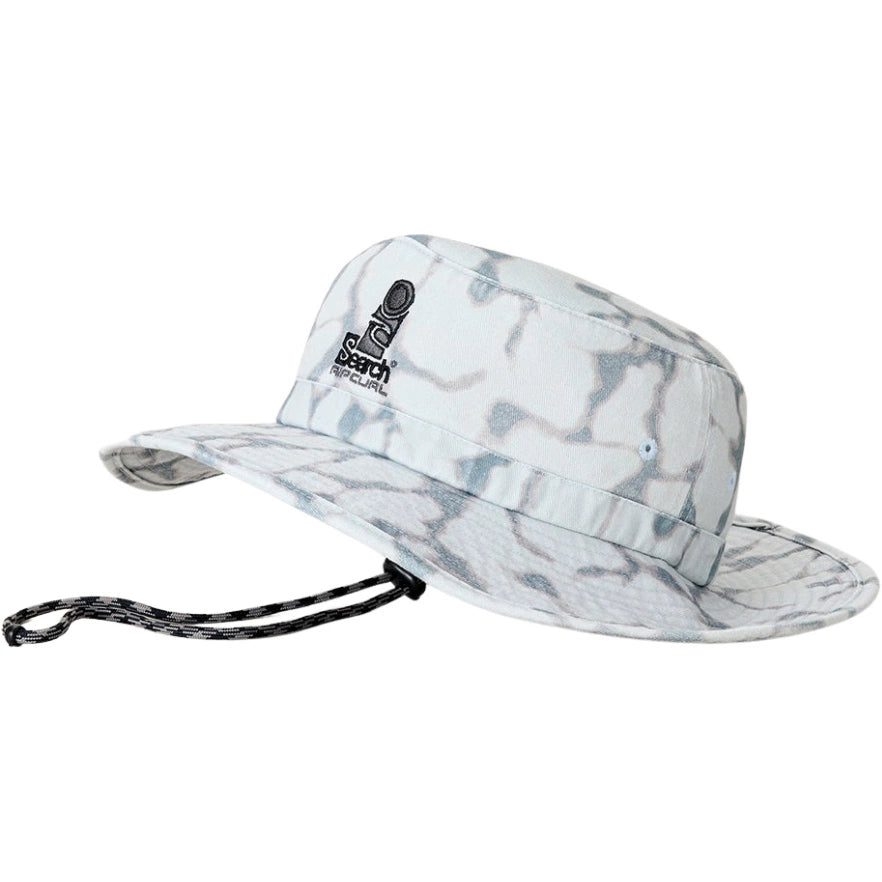 bob chapeau plage avec sangle sous le menton couleur pierre