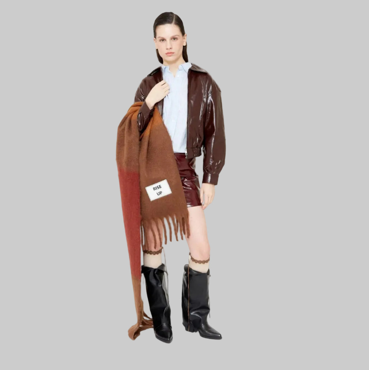 Verb To Do Echarpe Maxi Rise Up Multi Brown