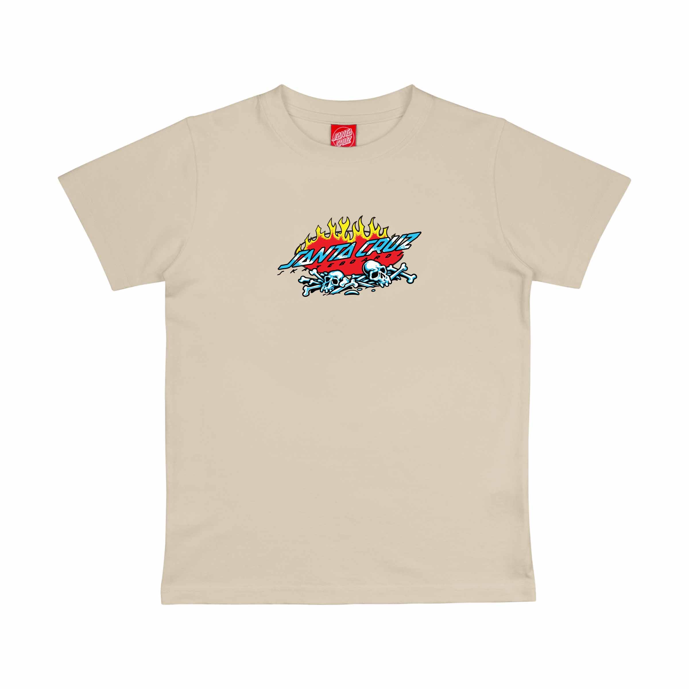 SANTA CRUZ YOUTH T-SHIRT SALBA VOODOO PIT FRONT Chalk