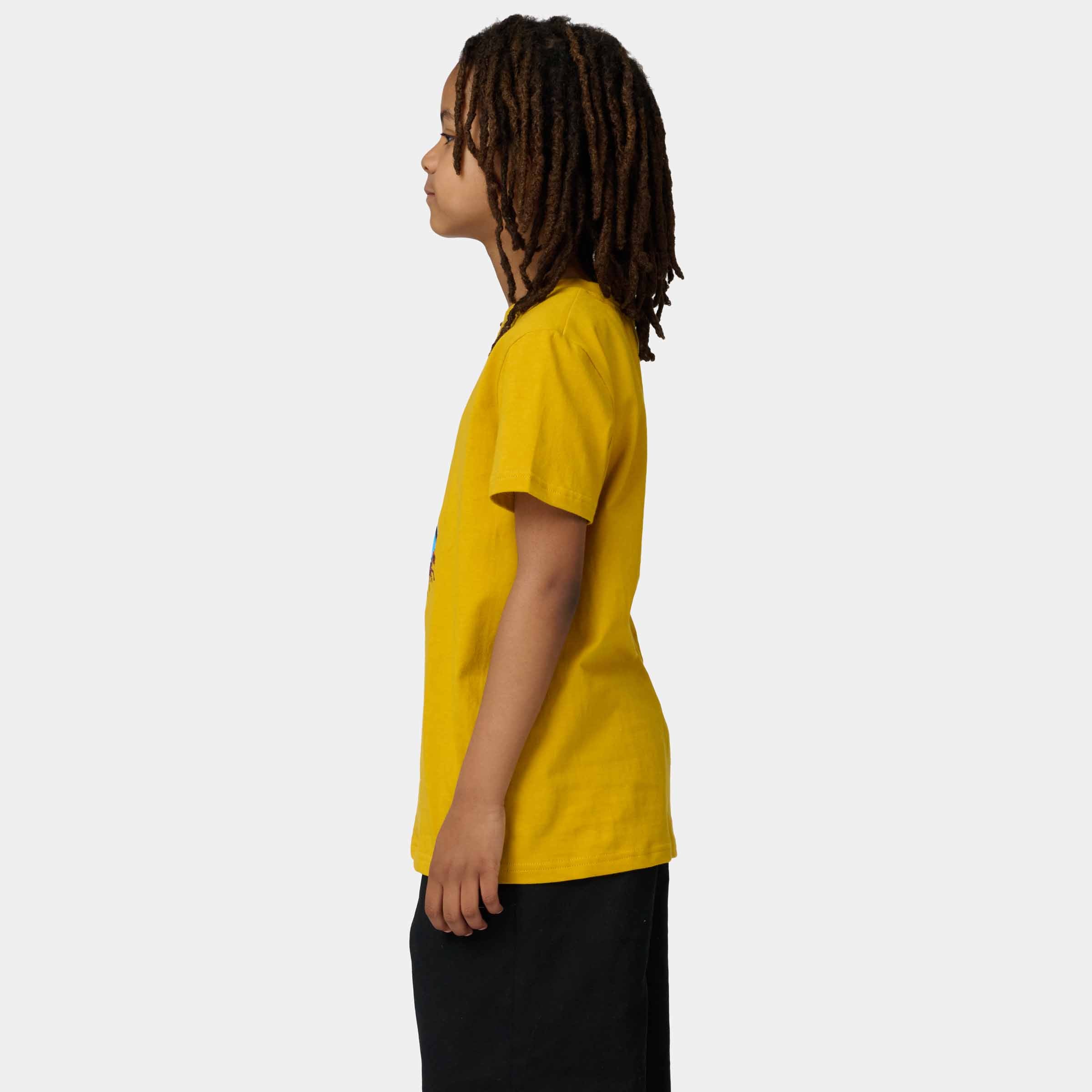 SANTA CRUZ YOUTH T-SHIRT SCREAMING HAND Mustard