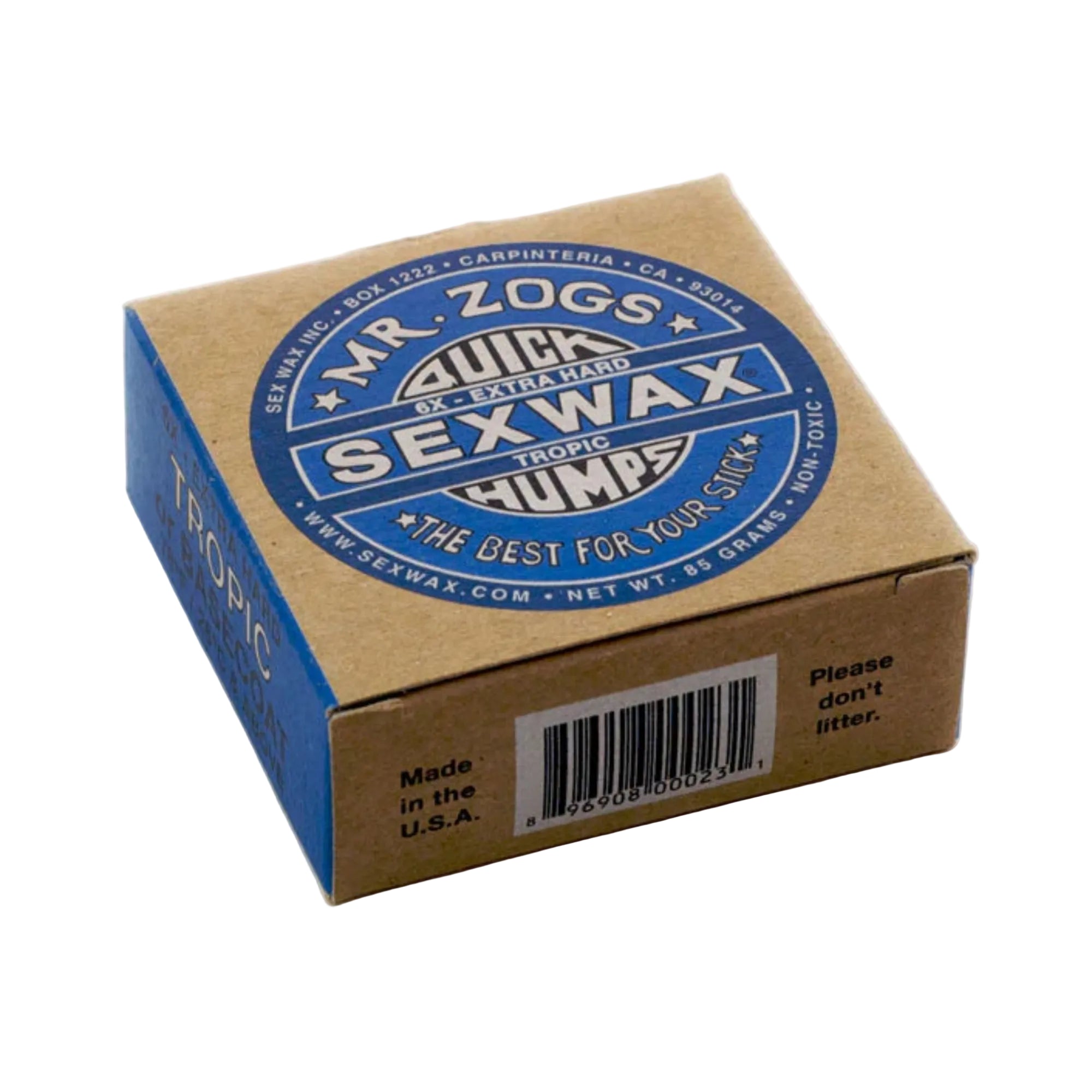 boite sex wax tropical bleue