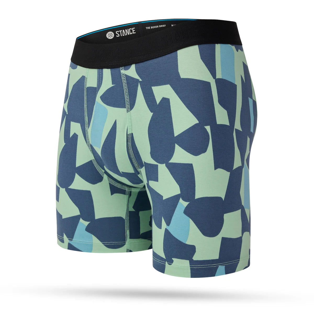 calecon boxer stance pour homme vert et bleu