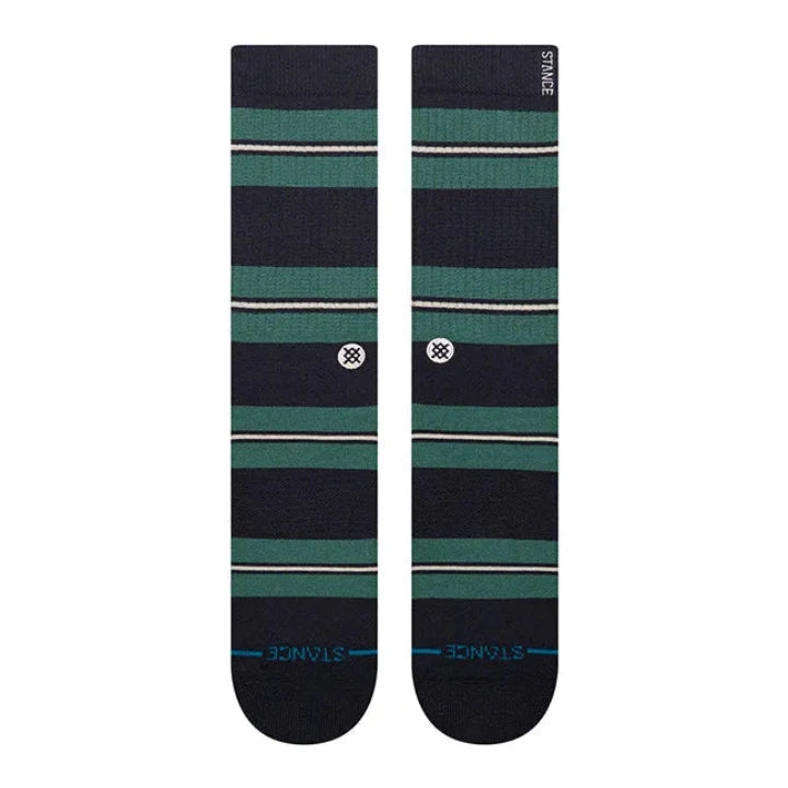 STANCE CHAUSSETTES CAESAR STRIPE CREW green vue de face