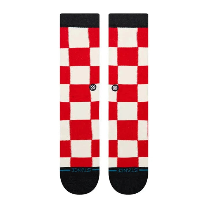 STANCE CHAUSSETTES CHATURANGA CREW red vue de face