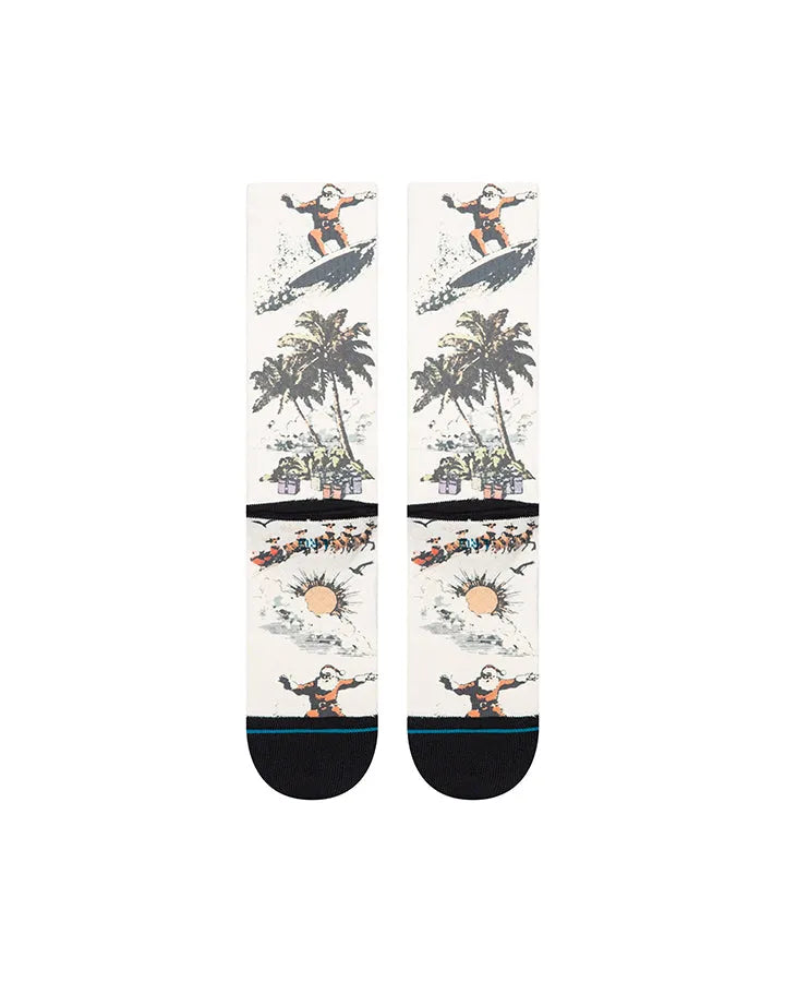 STANCE CHAUSSETTES SAN O CLAUS cream vue de dos amorti moyen