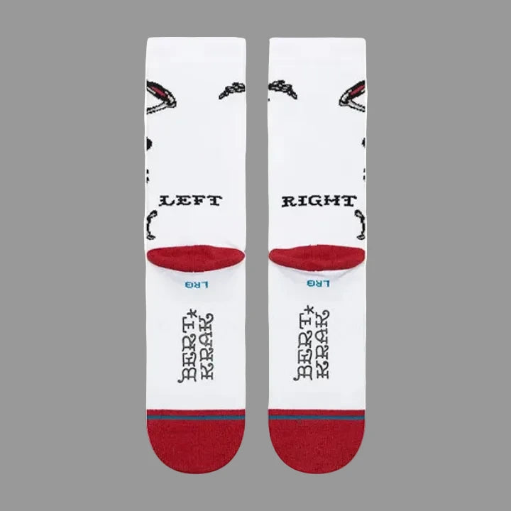 STANCE CHAUSSETTES SKELETON CREW white vue de dos amorti moyen