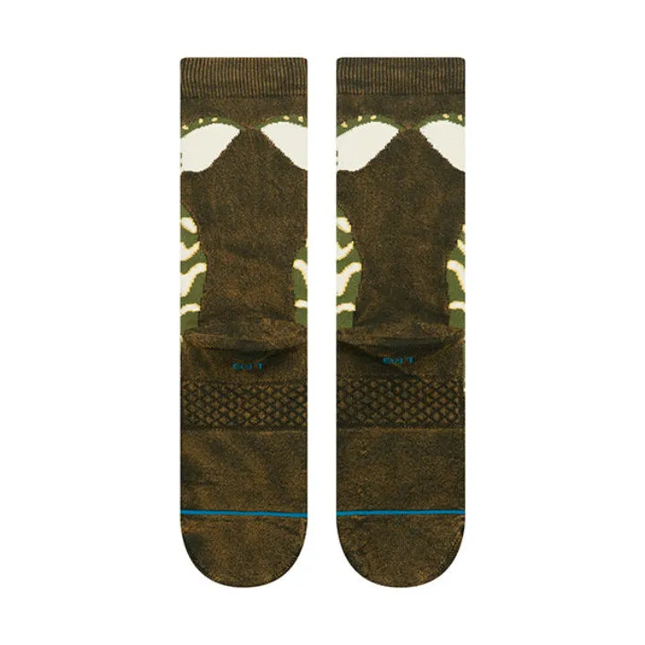 STANCE CHAUSSETTES STRIPE GREMLINS CREW darkgreen vue de dos amorti moyen