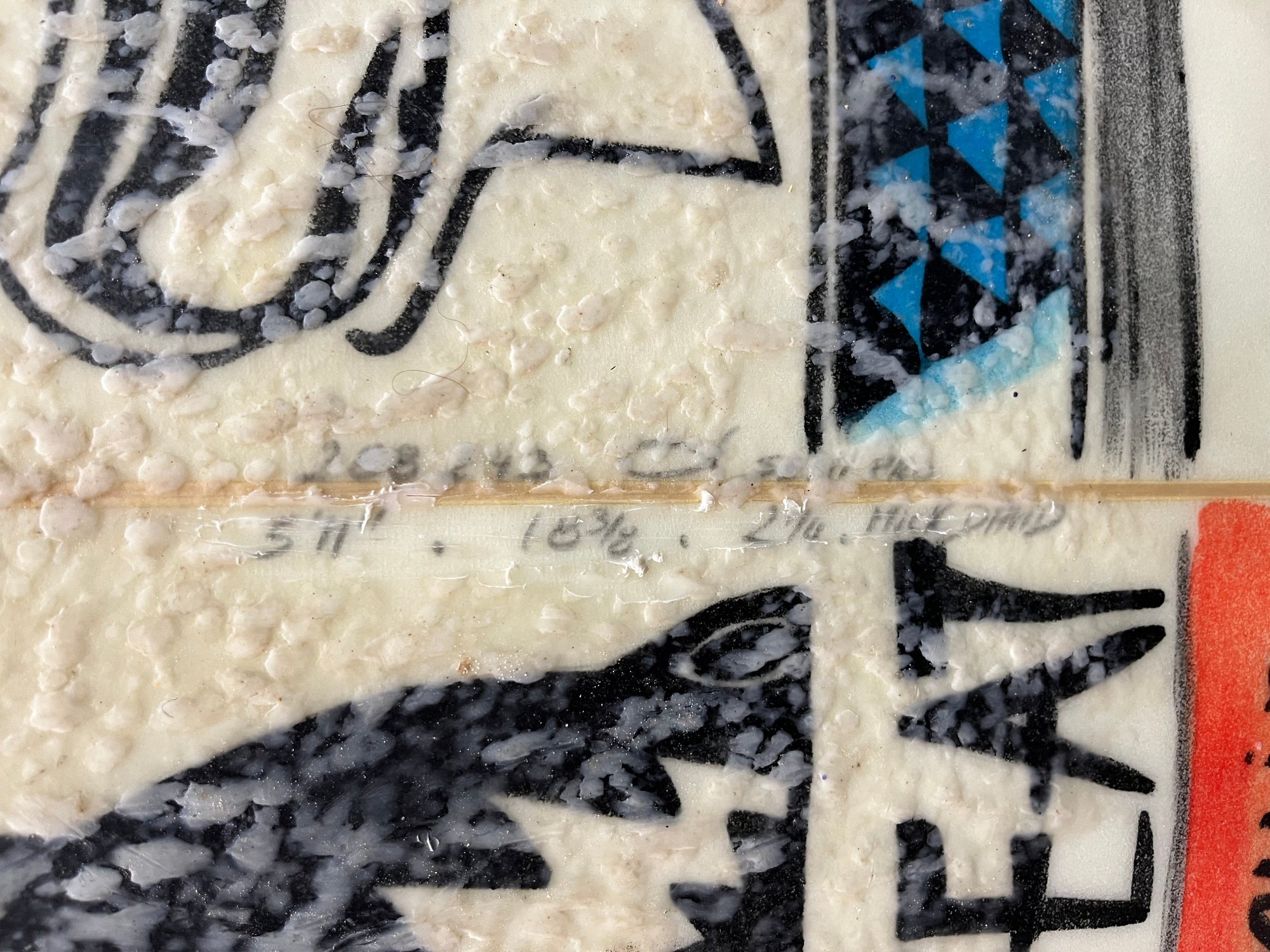 detail des cotes et dimensions de la planche