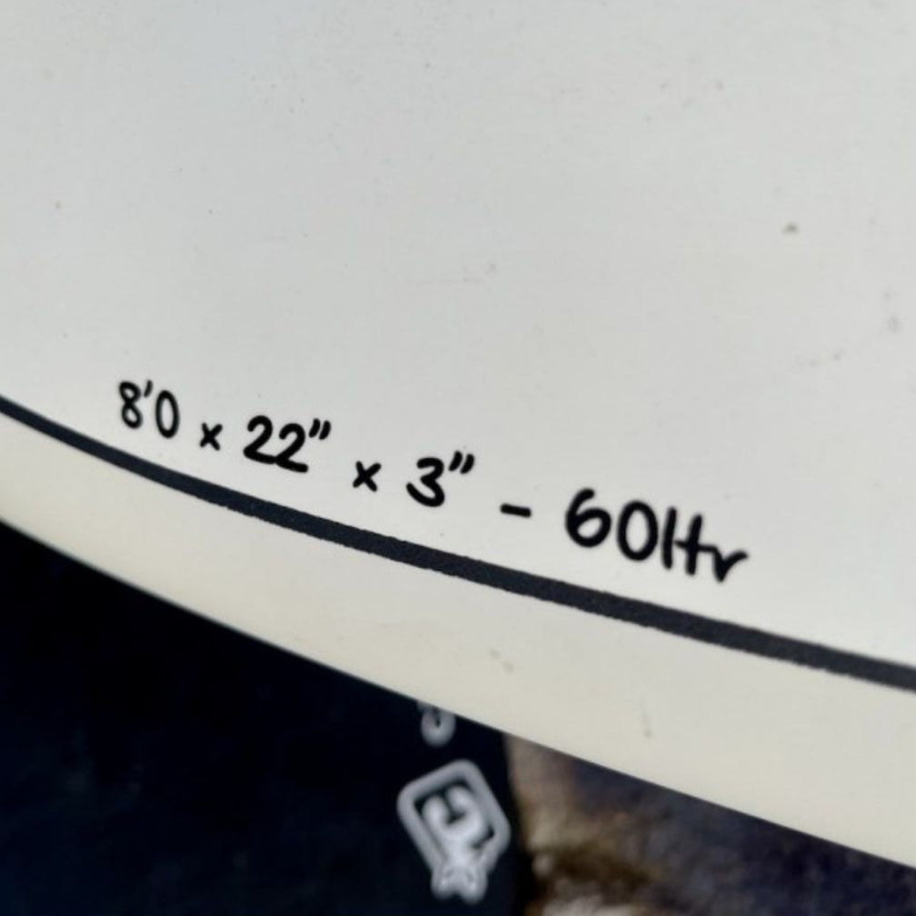 cotes planche de surf tet cs 8"0