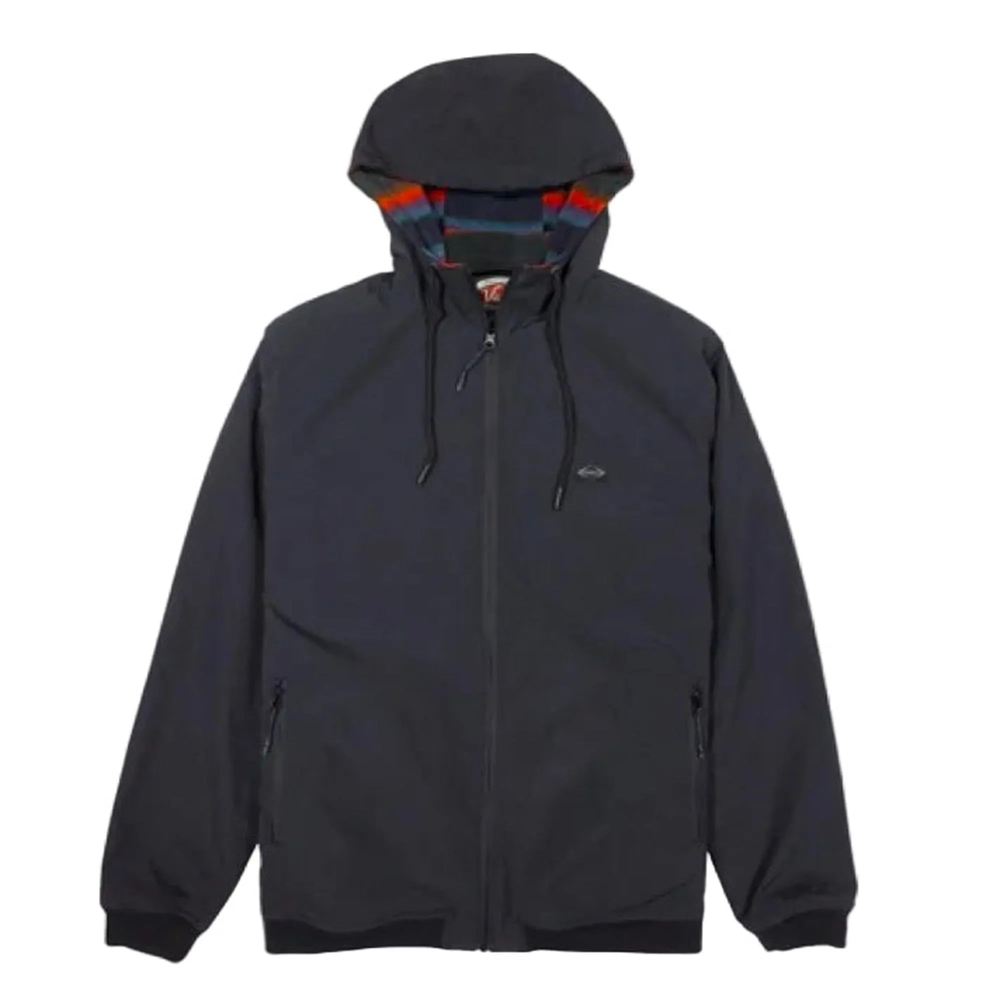 blouson reversible homme impermeable et polaire a capuche vue de face