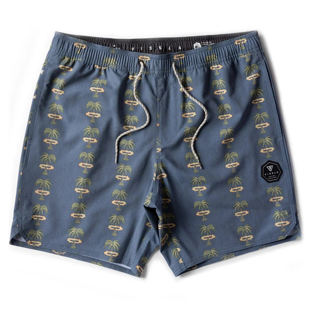 VISSLA ENFANT MAILLOT ATOMIC PALMS 15“ Midnight