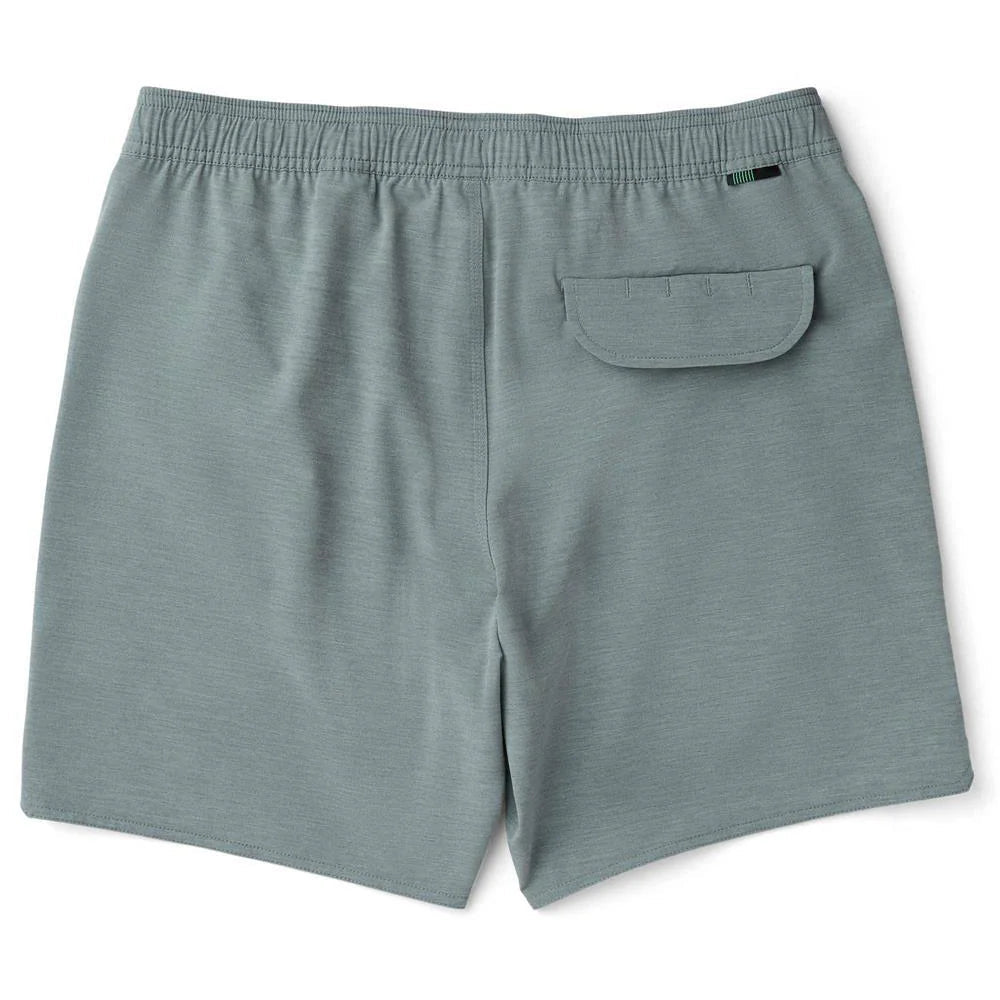 boardshort homme bleu avec poche arriere vue de dos