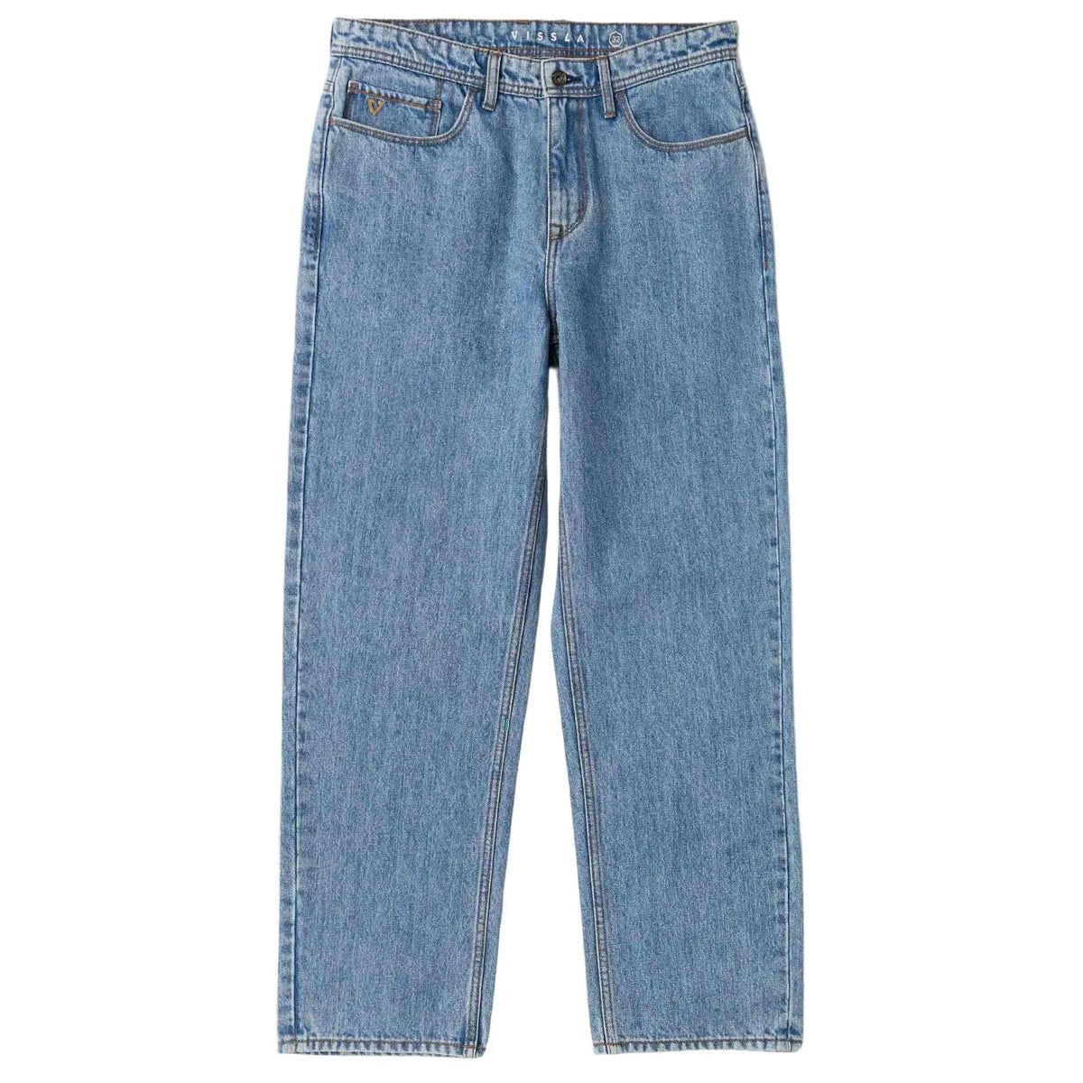 jean oversize homme bleu vue de face vissla poches plaquées